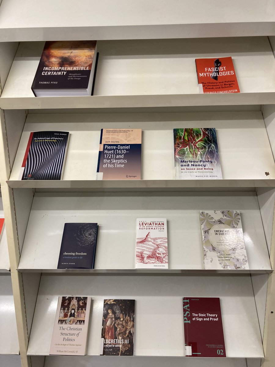 jabgreig's tweet image. Back again with the #leuvenPhilosophy #newLibraryBooks series!

This week we have a number of juicies, b/w Christian political phil., Stoics/Epicureans at it again, and various modern phil. accruements.