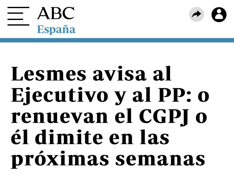 juandepca's tweet photo. Pues que dimita #Lesmes y así no quedará más remedio que la #RenovaciónCGPJ  (muchos años de tardanza hasta llegar a esta conclusión) https://t.co/SqbJmMfLGY