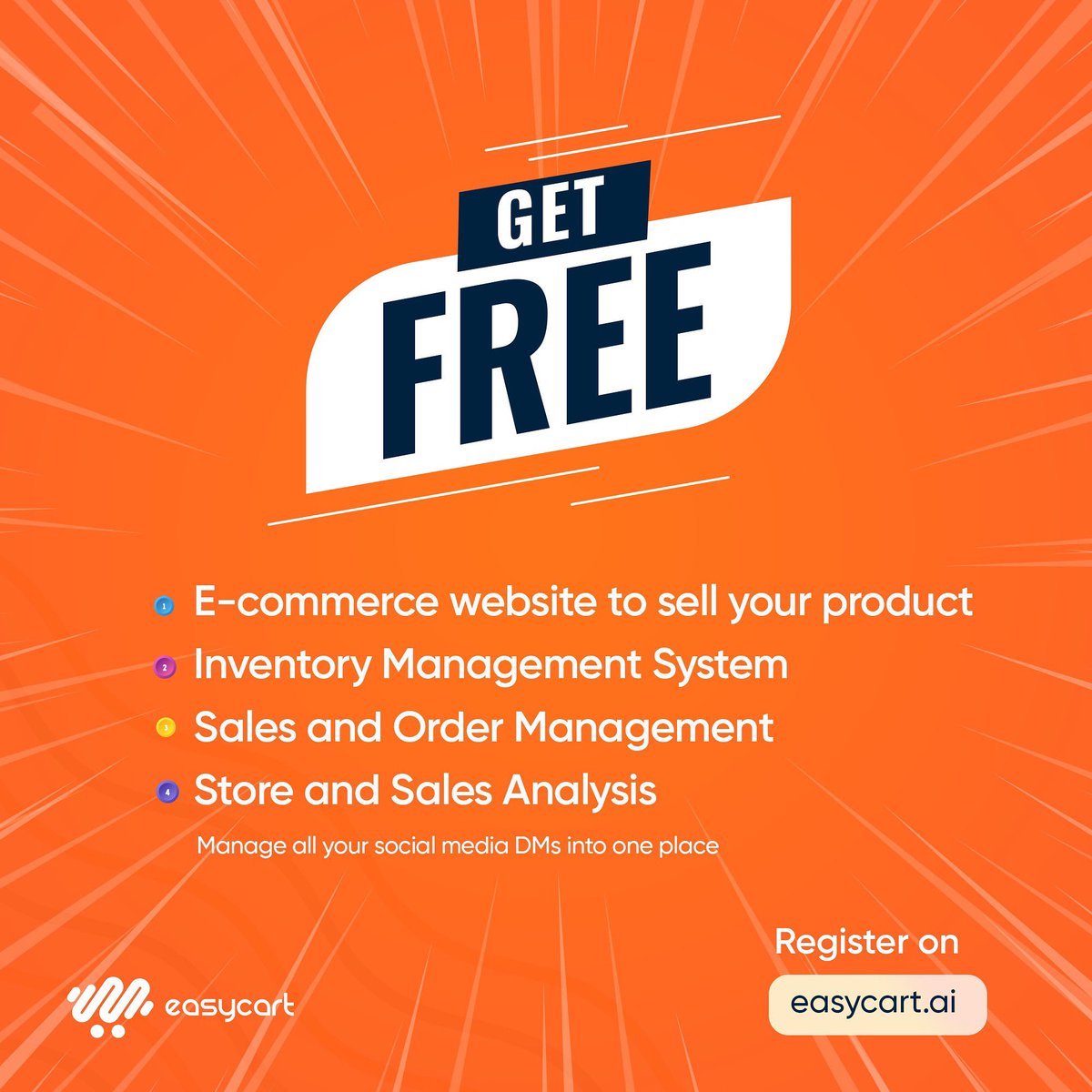 theeasycartapp's tweet photo. Sign up for free right here: https://t.co/u5vBun6K6m
#Chat2cart 
#EasyCart 
#Chatcommerce https://t.co/XiUKIjgGEg