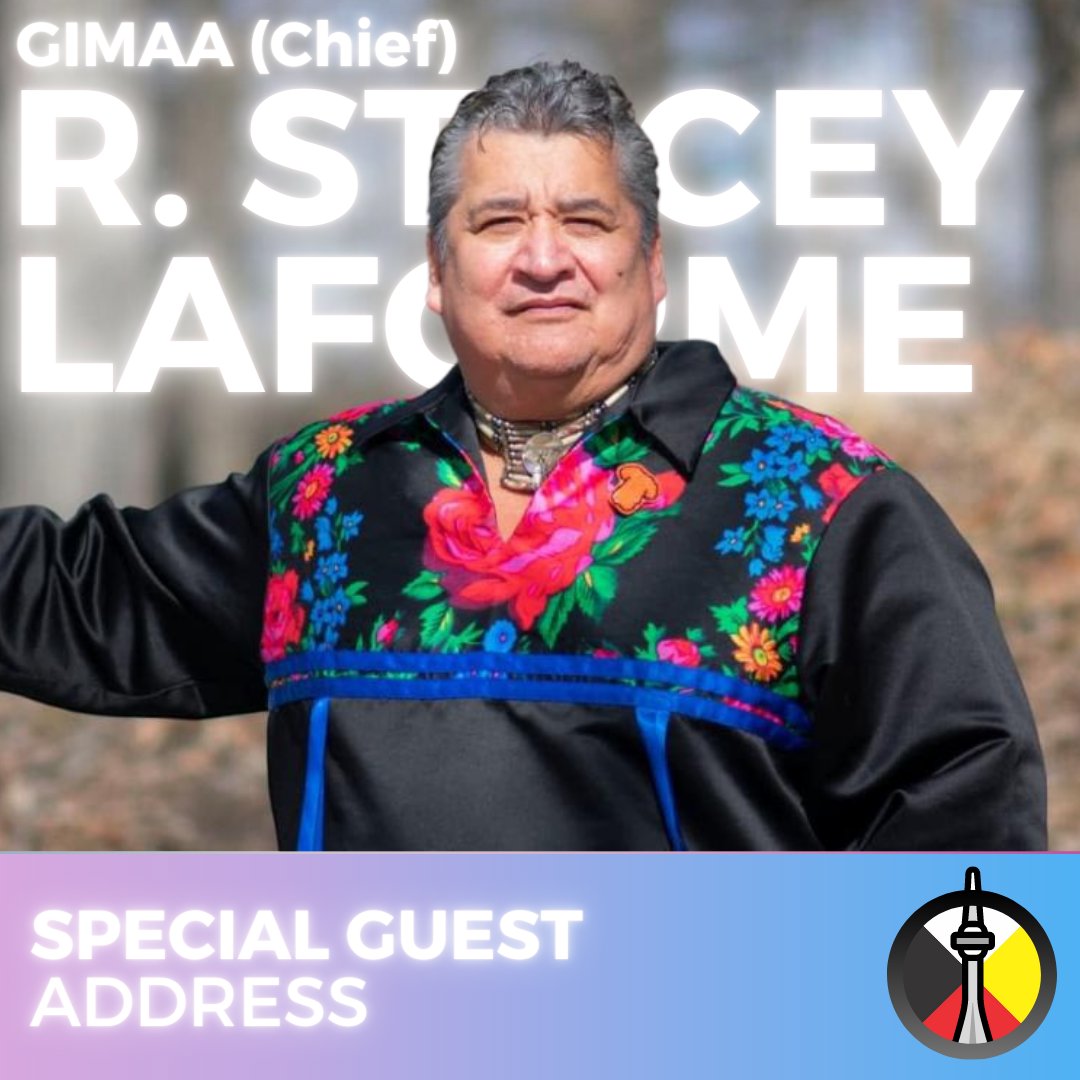 trsmindigenous's tweet image. Lineup Announcement! Gimaa (Chief) R. Stacey Laforme will make a special address on Call-to-Action 92, Self-Determination and Sovereignty. 

Stacey Laforme is the elected Chief of the Mississauga's of the Credit First Nation @mcfirstnation. We cannot wait to welcome him on Sep 25