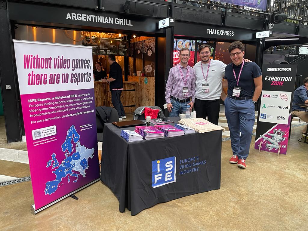 IIDEAssociation's tweet photo. Si conclude oggi la nostra esperienza al fianco di #ISFE Esports a #ESILondon, l'evento dedicato al business del gaming competitivo organizzato da @esportsinsider.
Torniamo carichi per rimetterci al lavoro sulla prossima edizione di @Round a Torino il 25-26 ottobre.
Stay tuned! https://t.co/lmTzvJ73qu
