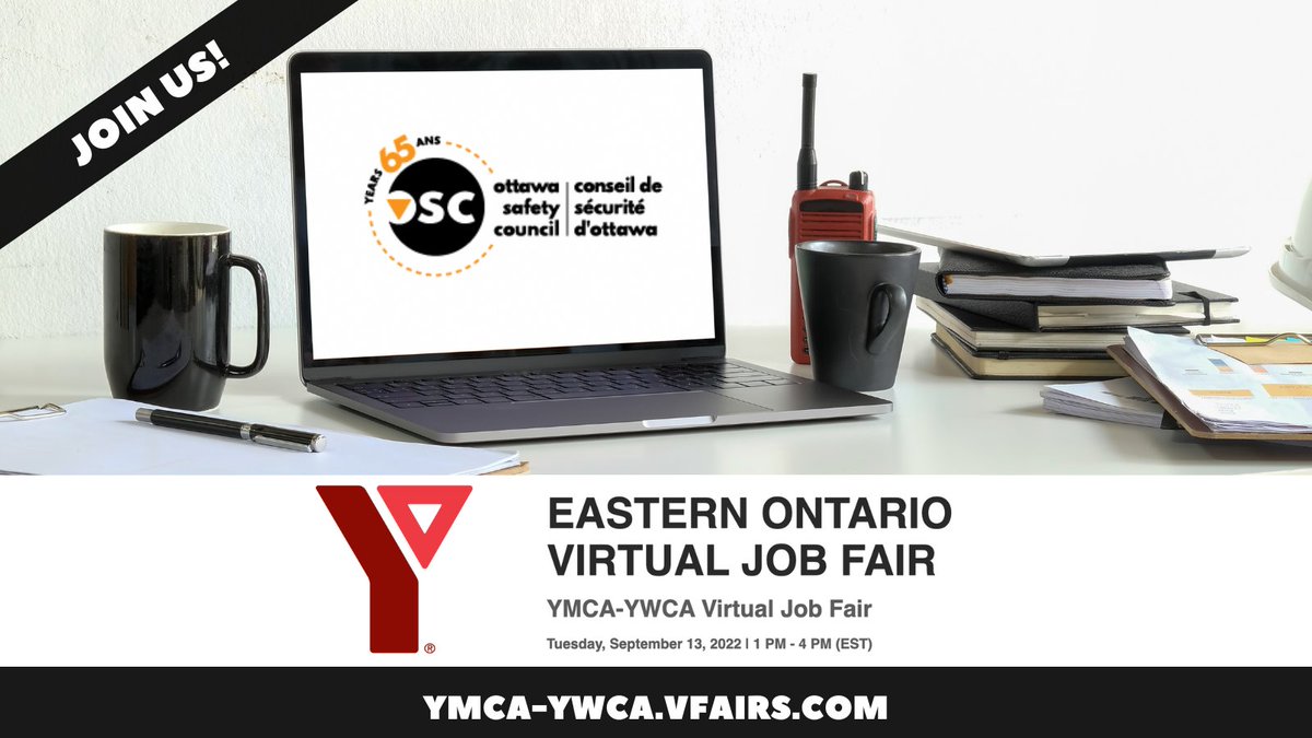 Looking for work? Join us Tuesday, Sept. 13th from 1 to 4 pm for the @YMCAYWCA_Ottawa Employment Access Centres' free virtual #JobFair! Register ahead, upload your resume and job seek from the comfort of home! For more details: ymca-ywca.vfairs.com
#Career #JobSearch #OttCity