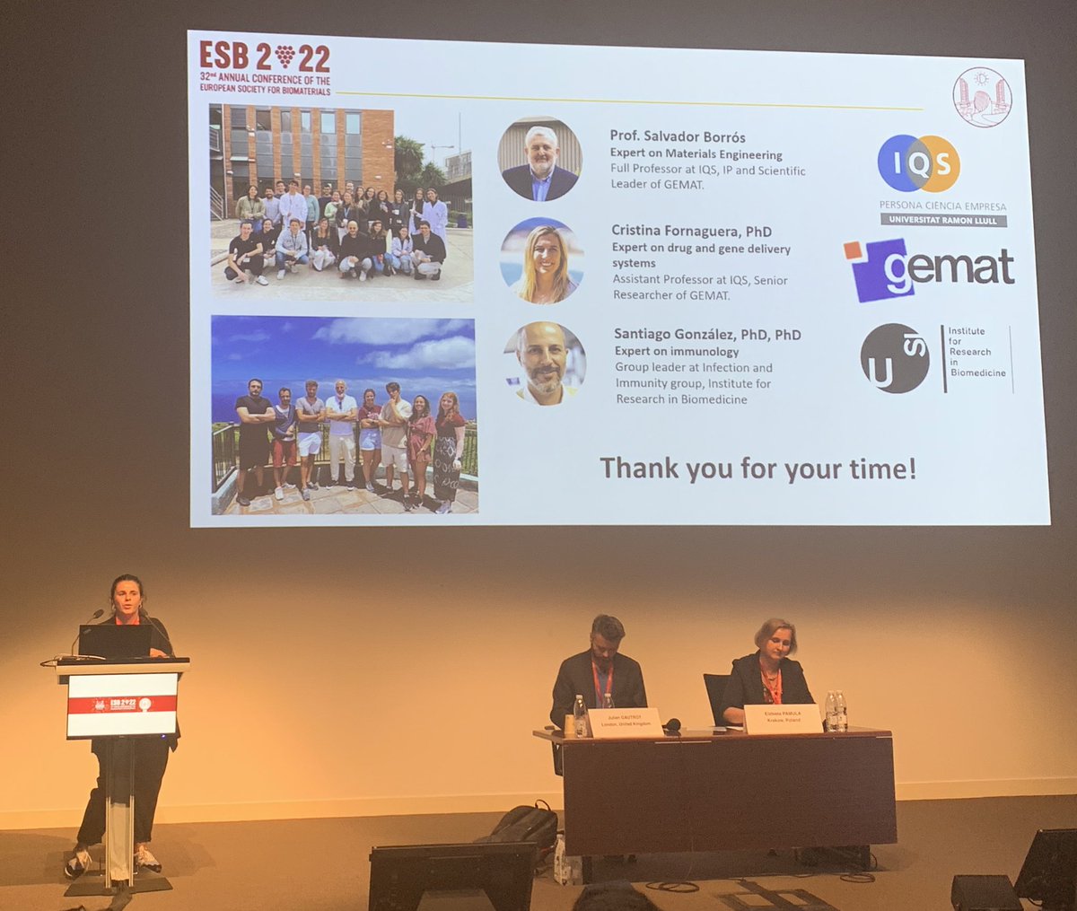 CFornagueraP's tweet photo. 🚨@CoralGF just presented her PhD work developed in our group from @IQSbarcelona @uramonllull, and at @IrbLab, about #stealth #polymeric #nanoparticles. 🔝🔝 Amazing work! Well done! 💪🏽 https://t.co/I5Kbpug668