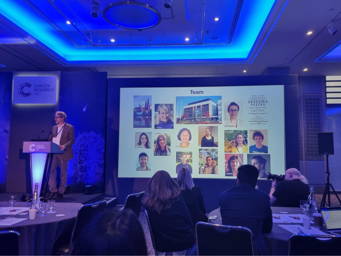 Nelander Lab (@nelander_lab) on Twitter photo Listening to Sven doing a great job presenting many of the on-going efforts in the lab at the <a href="/CRUKresearch/">Science and Innovation at Cancer Research UK</a> brain tumor conference. Listening to Sven doing a great job presenting many of the on-going efforts in the lab at the <a href="/CRUKresearch/">Science and Innovation at Cancer Research UK</a> brain tumor conference.