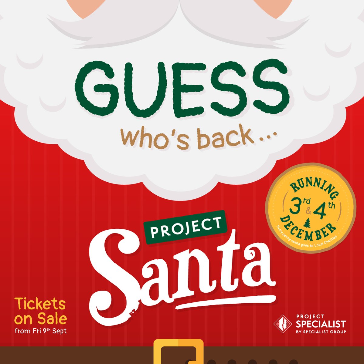 SpecialistGp88's tweet photo. Guess Who’s Back….

The most magical weekend of the year is back again for 2022, taking place on Saturday 3rd and Sunday 4th of December. 

Tickets go on sale this Friday at 12pm. 

Watch this space for more details.🎅🏻⏳

#Projectsanta #Santascoming #Supportinglocalcharities https://t.co/P9AdV8qcJc