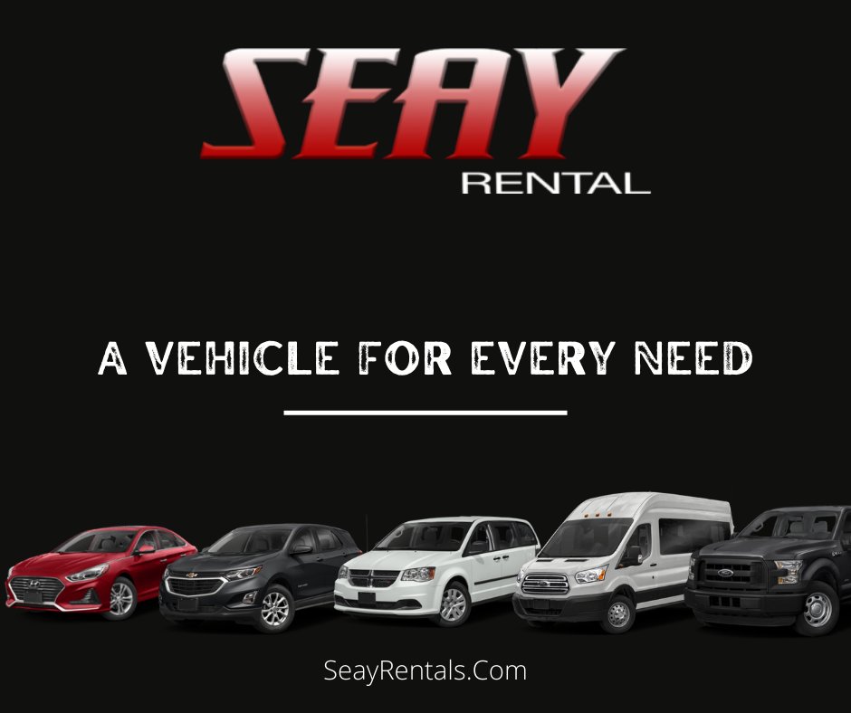 Seay_Motors's tweet photo. You can find a vehicle for every need here at Seay Rentals. Call us today to Reserve!
https://t.co/aGlOeD9Qtv

#seayrentals #mayfield #carrental https://t.co/7vtmoWMlaK