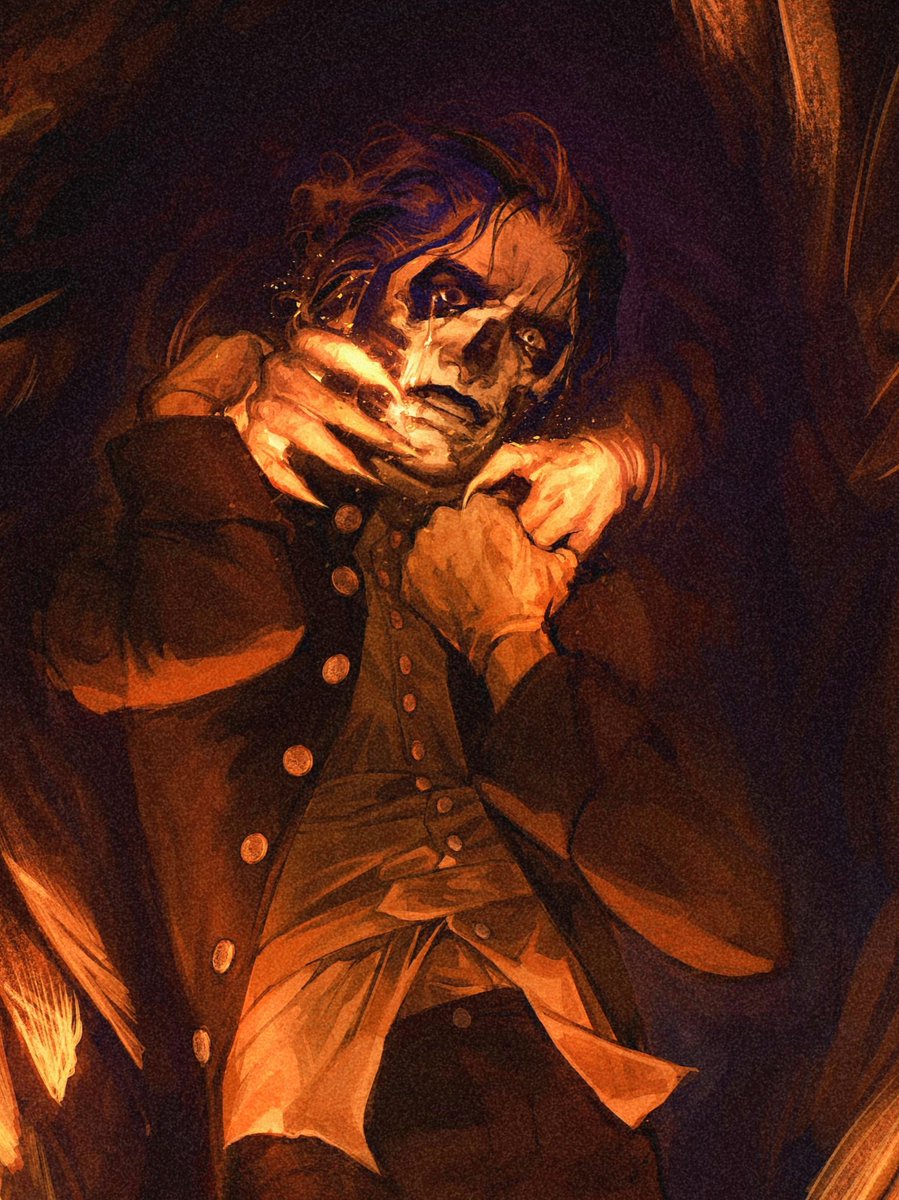 "Receive thy new possessor" 
A finished commission for <a href="/theverysmallcat/">🎄🦌rooney🦌🎄</a> ! Such a joy to paint, thank you sm for the support! 🫶🫶