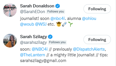 BrianHofmann's tweet image. Loving the look of these Twitter bios, @sarahszilagy and  @SarahEDon! 😍