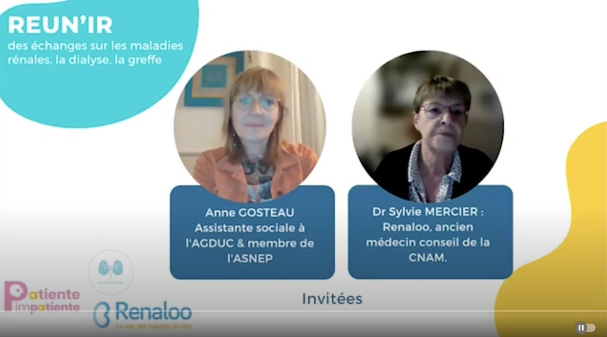 Renalooo's tweet photo. 🔎 ALD, MDPH, RQTH, invalidité, mi-temps thérapeutique, prévoyance, etc. 
✅ Les réponses à vos questions dans notre nouvelle vidéo « droits sociaux et maladies rénales » 
#REUN’IR #dialyse #rein #greffe @Beambark 
👉 https://t.co/g08OkQteUe https://t.co/RU6G6UjEjo