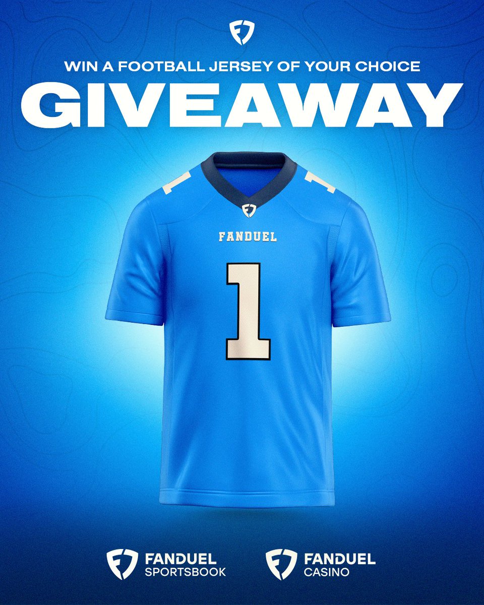 FanDuel Sportsbook (@fdsportsbook) on Twitter photo π¨ πππ©πππͺππ¬ π¨
To celebrate the return of football, we're giving away 10 FREE NFL jerseys to our followers! π₯
For your chance to win:
β RETWEET this tweet
β‘ FOLLOW both <a href="/FDSportsbook/">FanDuel Sportsbook</a> & <a href="/FanDuelCasino/">FanDuel Casino π°</a>
Winners will be selected on 9/14.
Rules: bit.ly/3ez2qWw π¨ πππ©πππͺππ¬ π¨
To celebrate the return of football, we're giving away 10 FREE NFL jerseys to our followers! π₯
For your chance to win:
β RETWEET this tweet
β‘ FOLLOW both <a href="/FDSportsbook/">FanDuel Sportsbook</a> & <a href="/FanDuelCasino/">FanDuel Casino π°</a>
Winners will be selected on 9/14.
Rules: bit.ly/3ez2qWw