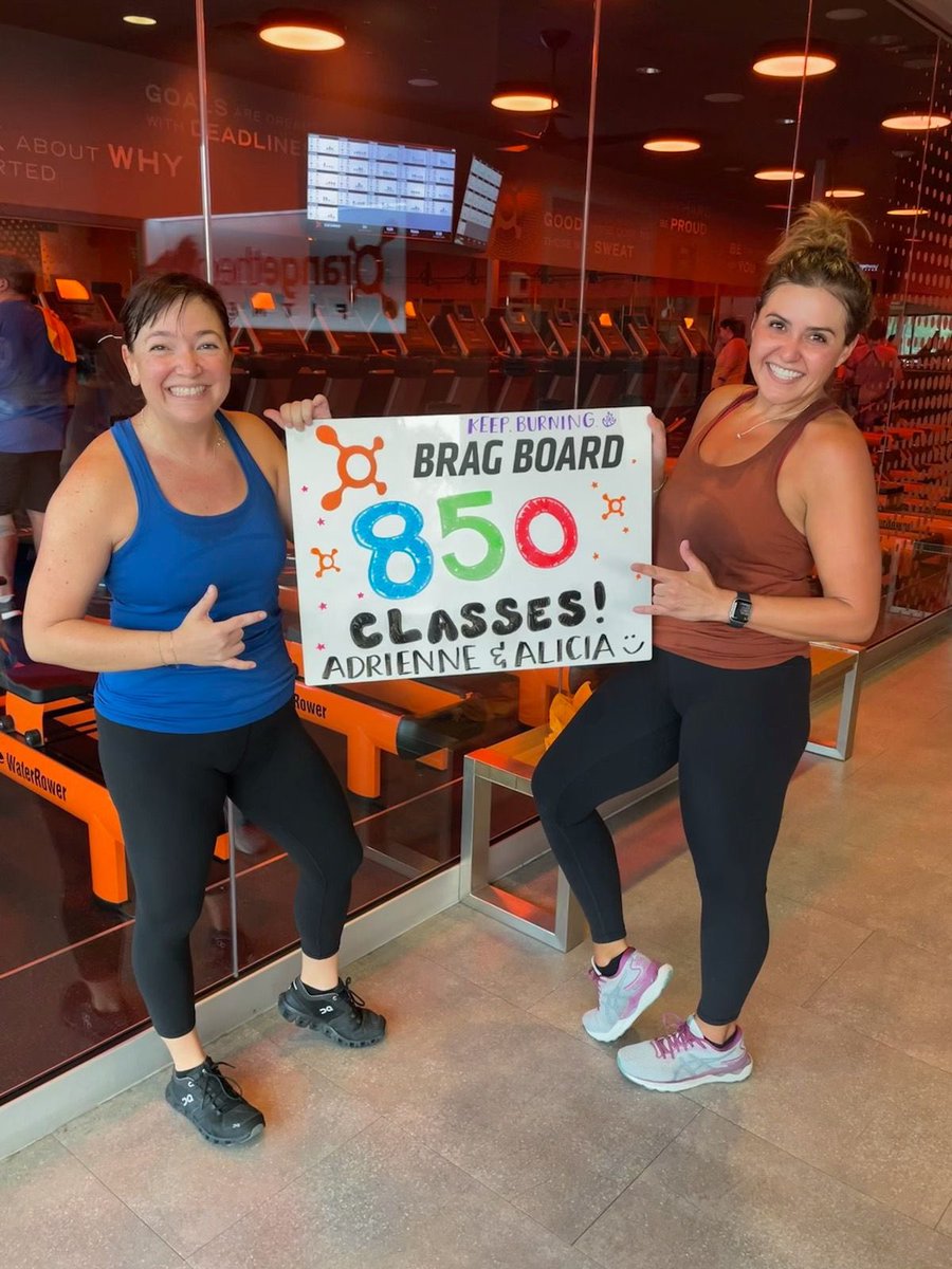 Today marked my 850th <a href="/orangetheory/">Orangetheory Fitness</a> class! I was lucky enough to celebrate it with one of my favorite workout/accountability buddies turned true friend, <a href="/Alicia4684/">Alicia</a>! Some days were easy and some were hard, but they were all good because of the #OTFFamily!

💪🔥🍊