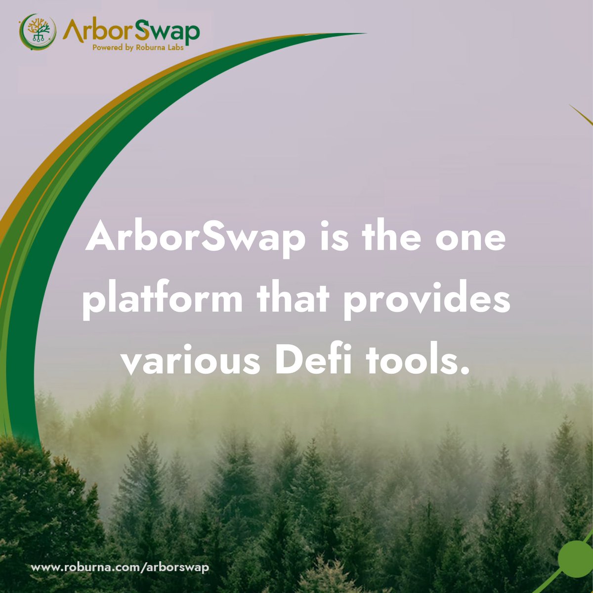 Roburnaofficial's tweet photo. Would you like a platform that supports a variety of DeFi protocols, such as DEX, IDO, the marketplace (which includes our games), and others? 
The answer is: ArborSwap!

#Dex #GreenEnergy #DeFi #ArborSwap #Greenblockchain https://t.co/NXfyo75Ser