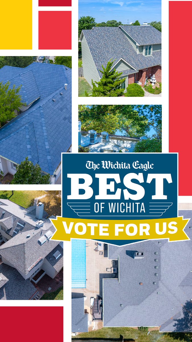 THANK YOU for nominating us the Best of Wichita:
1️⃣ Roofing Company
2️⃣ Gutter Installation
3️⃣ Window Company
🏡voting runs through 9/23 at 5pm
🏡vote DAILY bestofwichitaks.com 
We appreciate this community and support immensely! 
#bestofwichita #eatonroofing #wichitaroofing