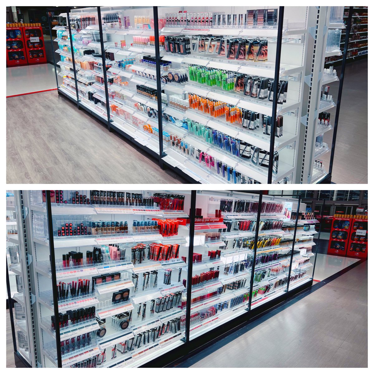 Had to give a special shout out to the Remodel team members for finishing up the Cosmetics portion of the Beauty set with minimal assistance. They have learned so much and make me so proud to be their Remodel leader at #Target #T2089 #D353 🎯🥹