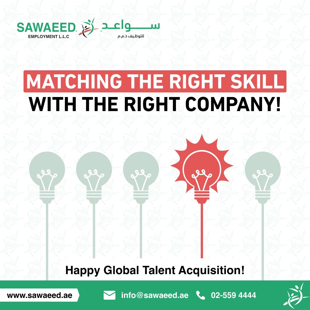 From construction to oil and gas to civil and mechanical engineers, ALL under ONE roof. ✅

Find the best suitable skills for business at sawaeed.ae

#talentacquisition #talentacquisitionday #outsourcedpayroll