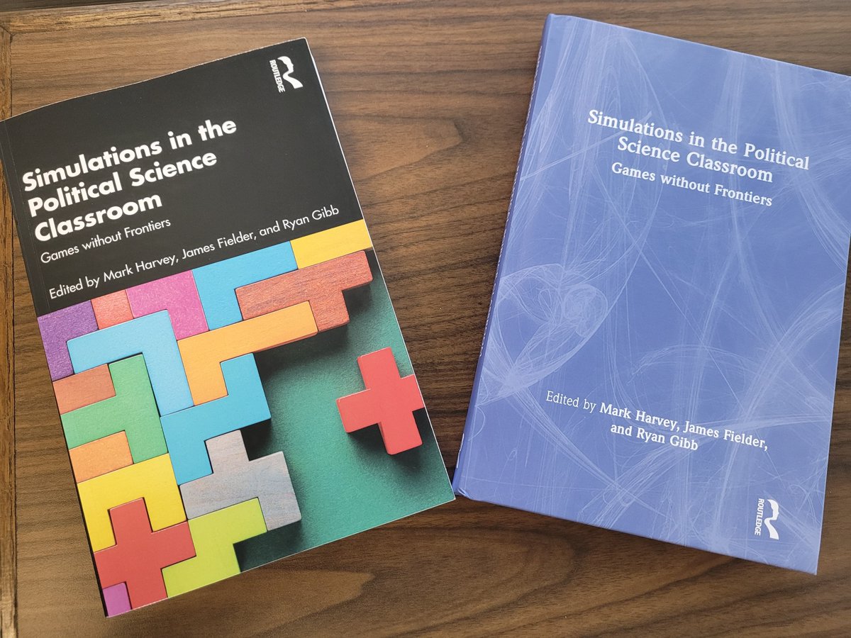 DrMAHarvey's tweet image. So...which do you like better? The colorful puzzle Tetris-looking soft cover? Or the psychedelic blue of the hard cover?

#politicalscience #educationalgames #teaching #games