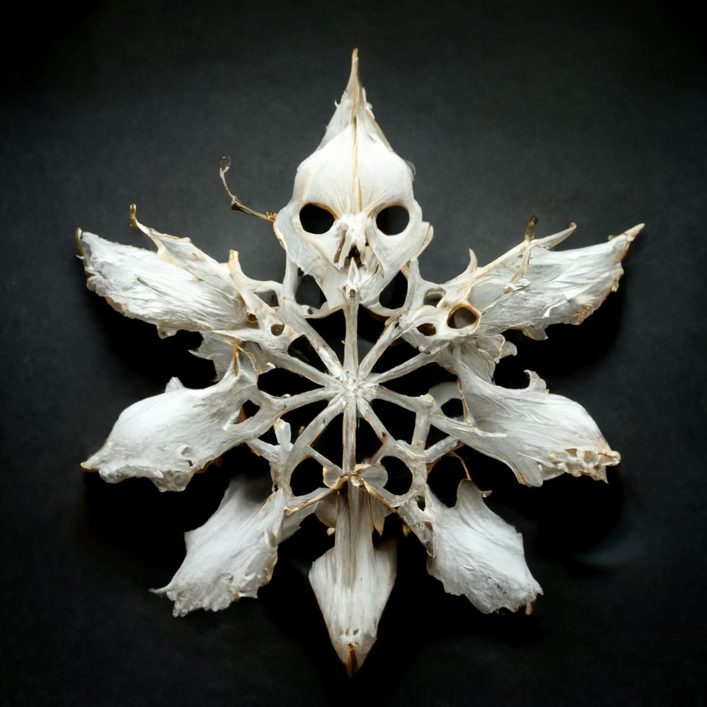 ❄️ Winter is coming! ❄️
A snowflake with a skeleton skull!!!