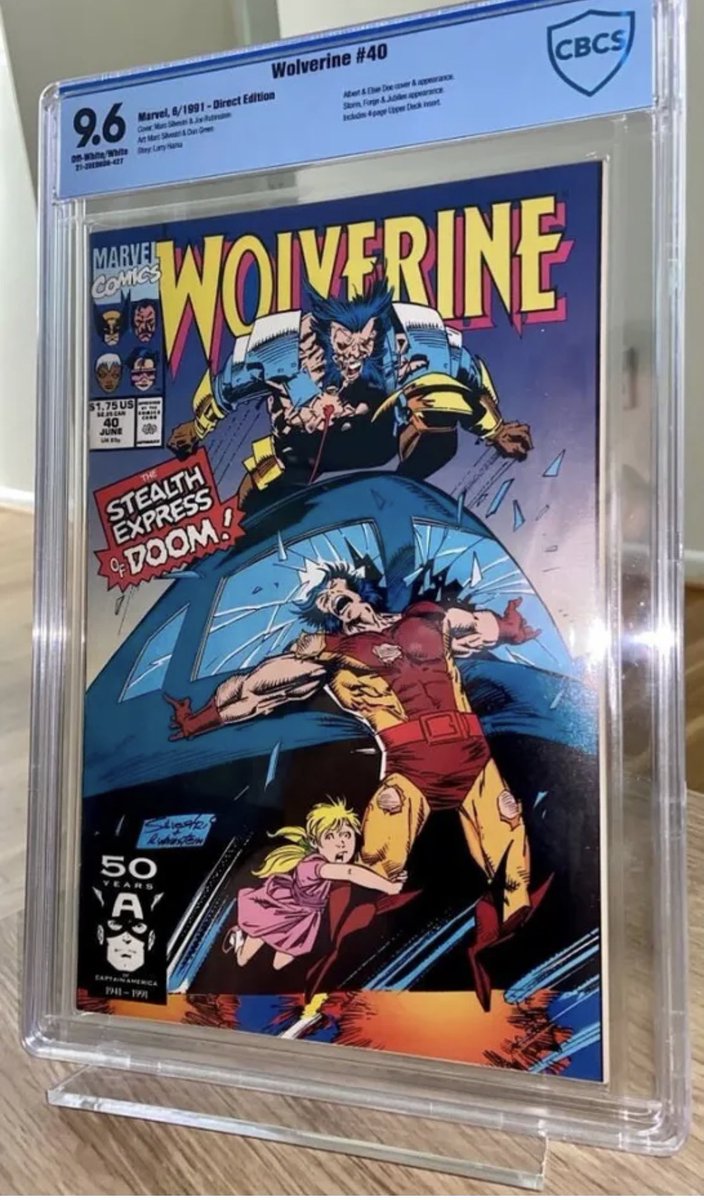 PMakCortopassi's tweet photo. Check out Wolverine #40 - Wolverine has epic battle with Albert! CBCS 9.6 - Brand New Slab https://t.co/iKu6Iz5LiR #eBay @eBay #comicbook #comicsforsale #comics #comiccollector #keycomics #keyissue #keyissuecomic #comic #comicbooks #comicslabs #gradedcomics #ezekielacquisitions https://t.co/DjgoWaETax