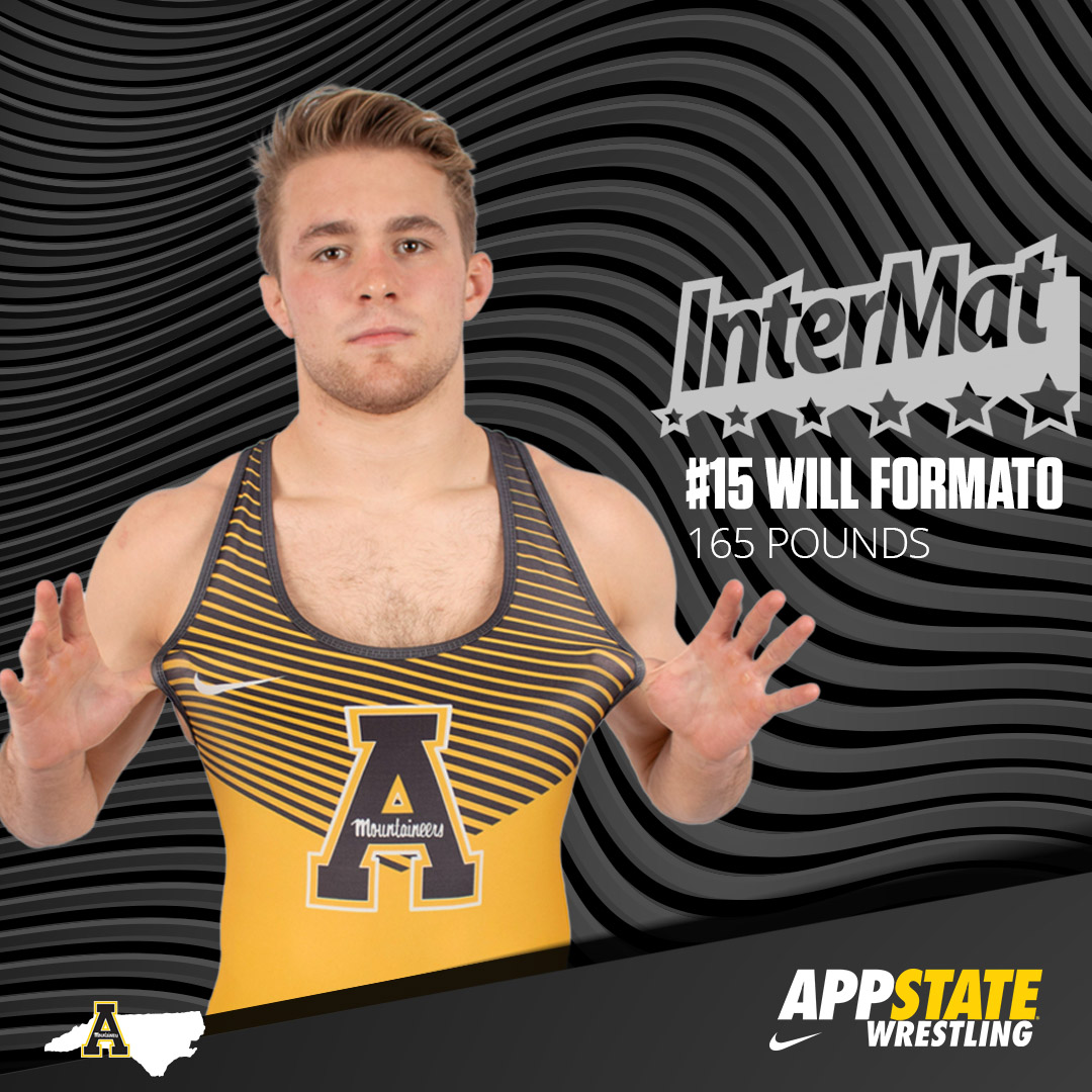 𝐏𝐫𝐞𝐬𝐞𝐚𝐬𝐨𝐧 𝐑𝐚𝐧𝐤𝐢𝐧𝐠𝐬

#15 Will Formato | 165 pounds

#ReAchTheSummit <a href="/InterMat/">InterMat</a>