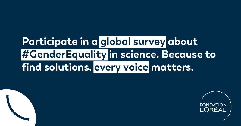 4womeninscience's tweet photo. Want to help inform honest, data-driven discussions about challenges faced in science by women and drive tangible solutions? 🤔

Until Sept. 12th scientists have the opportunity to give their opinion on this international survey, conducted with @Ipsos 👉https://t.co/pXYlixwxyy