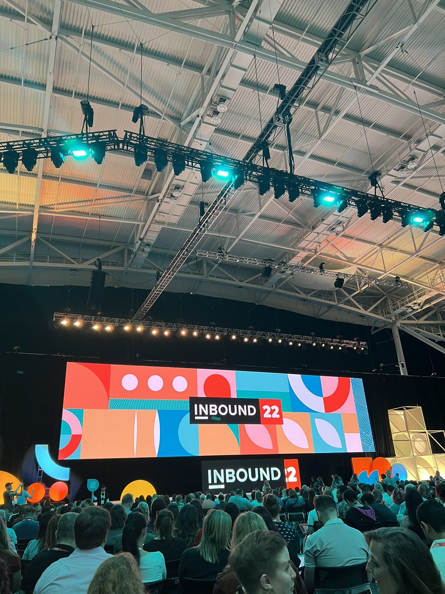 Outside. Outside. #Inbound2022