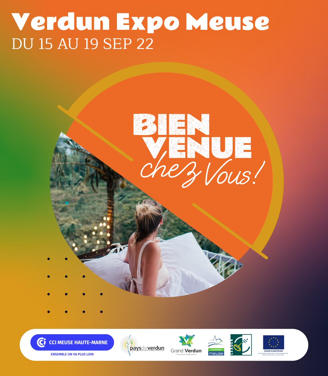 PaysdeVerdun's tweet photo. Retrouvez-nous aux côtés de la CCI Meuse Haute-Marne, de la Communauté d'Agglomération Grand Verdun et du Département de la Meuse lors de la Foire Nationale de Verdun du 15 au 19 septembre
#innovation #numerique #conference #startup #mobilitedurable #verdunexpo https://t.co/C7dmjZqBu7