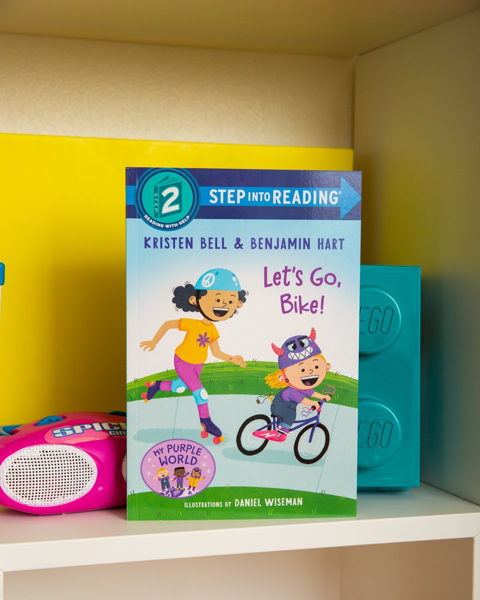 Let's paint the town purple! 💜 

Using basic vocabulary and short sentences, <a href="/KristenBell/">OG Mickey</a> and <a href="/BenjaminHartBOF/">Benjamin Hart</a> are bringing their inclusive purple world to Step into Reading!

Come along for a ride: bit.ly/Lets-Go-Bike 🚲