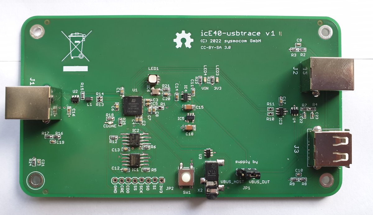 LaForge - @LaF0rge@chaos.social (@laf0rge) on Twitter photo at <a href="/sysmocom/">sysmocom - @sysmocom@mastodon.social</a> we've been building a full-speed-only passive USB protocol tracer for a customer, form-factor compatible to the venerable #openvizsla thanks to <a href="/tnt4all/">tnt's public account</a> and his icE40 USB (and other) softcores. gitea.osmocom.org/electronics/ic… at <a href="/sysmocom/">sysmocom - @sysmocom@mastodon.social</a> we've been building a full-speed-only passive USB protocol tracer for a customer, form-factor compatible to the venerable #openvizsla thanks to <a href="/tnt4all/">tnt's public account</a> and his icE40 USB (and other) softcores. gitea.osmocom.org/electronics/ic…