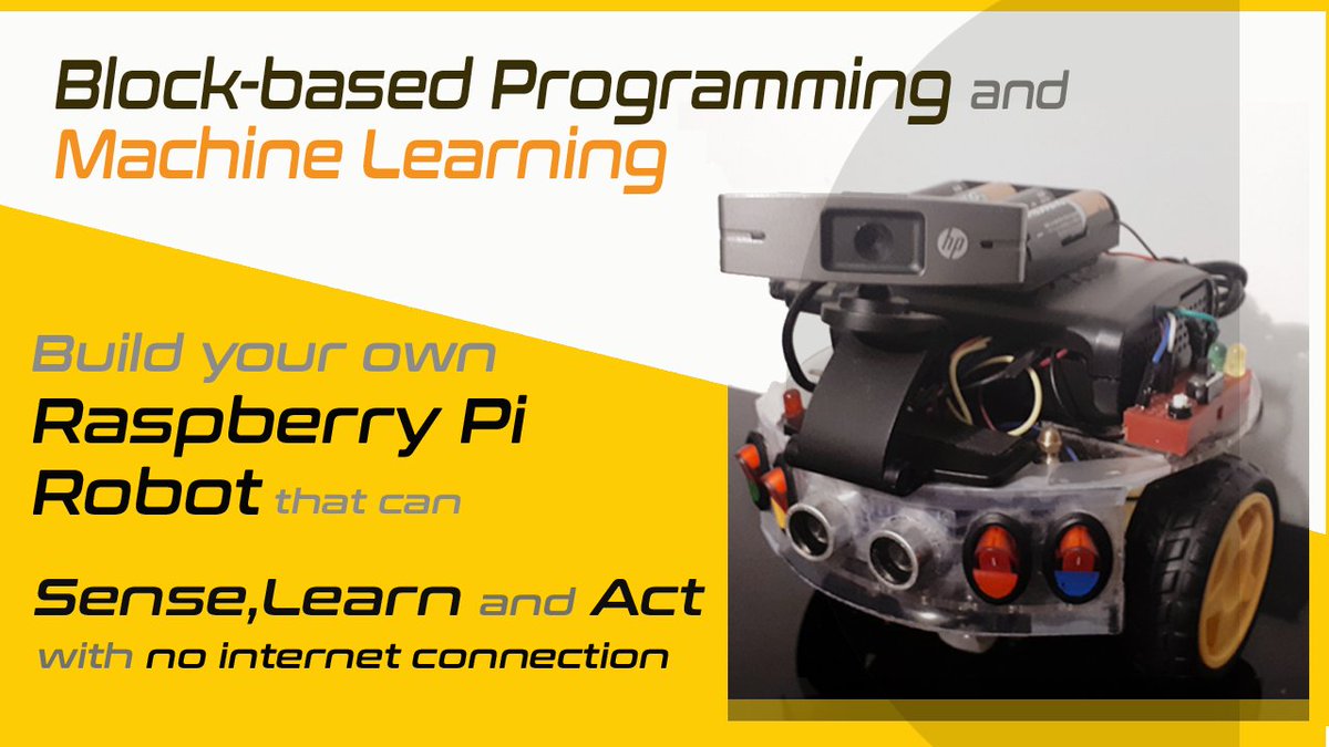 rubensQrz's tweet image. A @Raspberry_Pi #WheeledRobot that can sense, learn and act through a #BlockBasedProgramming language
#RaspberryPi #Robot Tutorial Video: youtu.be/KfEOnvSr_kU
Springer Nature Journal Paper: rdcu.be/cihdO
#VisualProgramming #EducationalRobotics #MachineLearning #AI