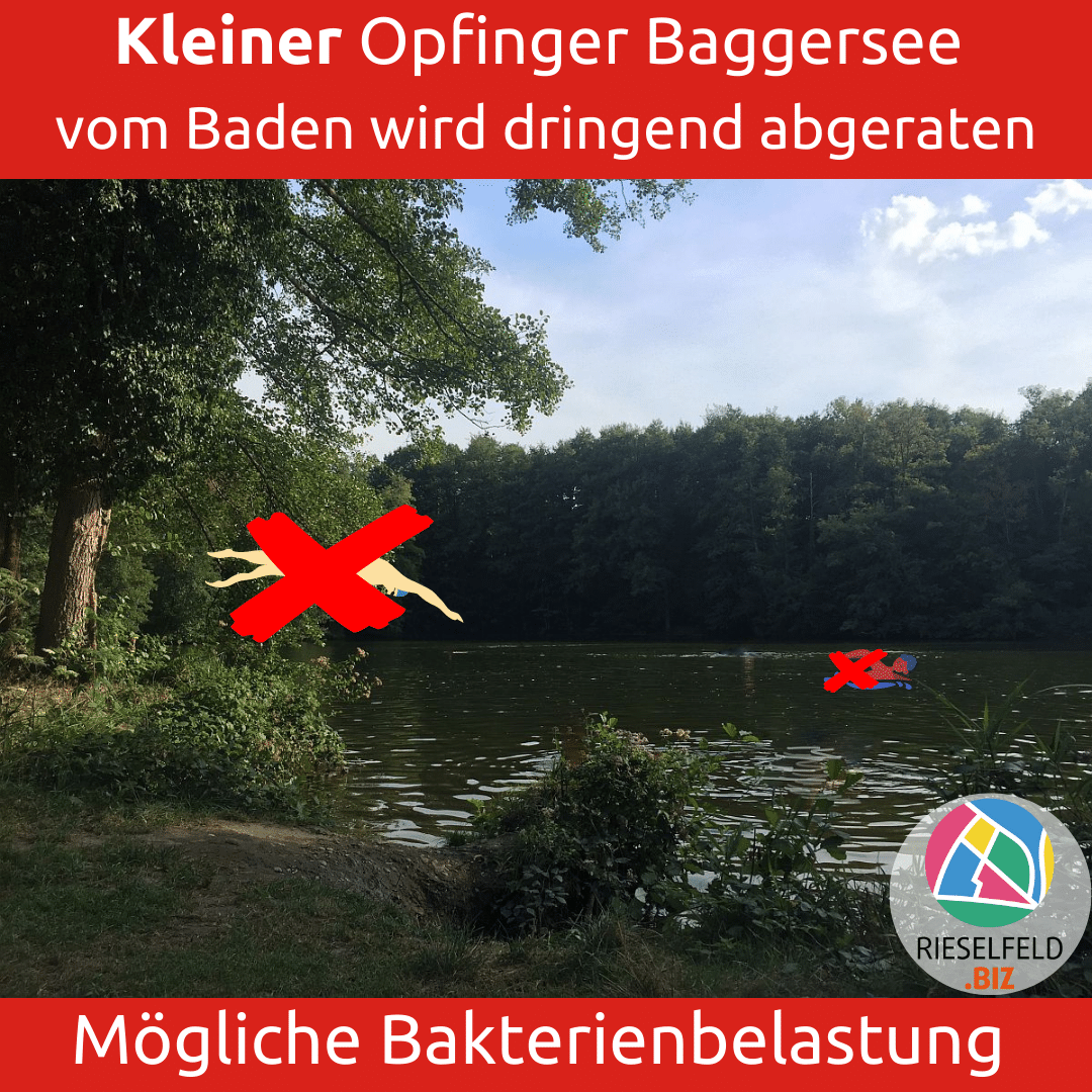 Mögliche Bakterienbelastung im kleinen Opfinger Baggersee: vom Baden wird dringend abgeraten:
rieselfeld.biz/index.php/ries…
#Blaualgen