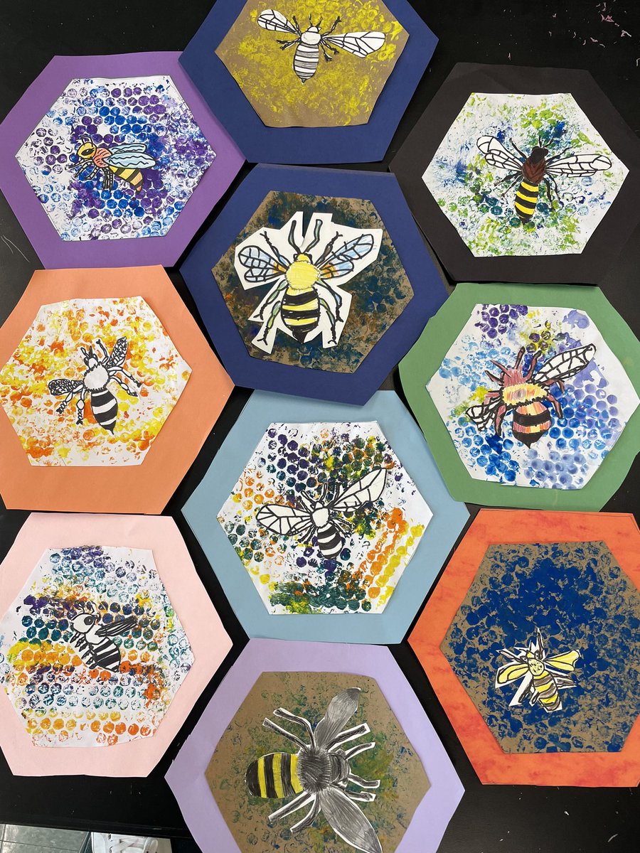 MrsStappteacher's tweet photo. Bees in hives by 3rd grade 🐝 😍😍🐝 @rockenbaughES @Carrollisd https://t.co/4xcfBJ4DuQ