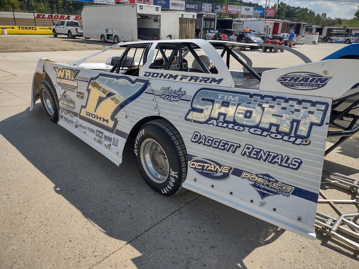 Cross Lanes, WV driver <a href="/Z_Dohm17/">Zack Dohm</a> is ready to roll at <a href="/EldoraSpeedway/">ELDORA SPEEDWAY</a>, set to restart 7th in the Dirt Late Model Dream. 

He has 2 top 10's in the event so far including his best finish, an 8th.