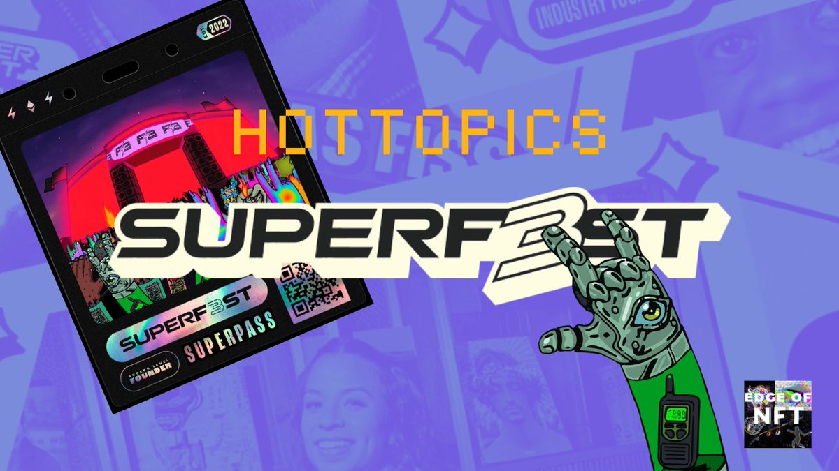 TheEdgeofShow's tweet photo. The NEXT BIG #music &amp; #arts festival is being built by @SUPERF3ST! 🎉🪩

@rickfarman dissects the platform that will finally enable him to curate this career-long dream. Come see how #Web3/#NFTs bring value to the #entertainment #community. 🔌

Watch 📺: https://t.co/BBfLtSygXn https://t.co/kYqFrBtw7X
