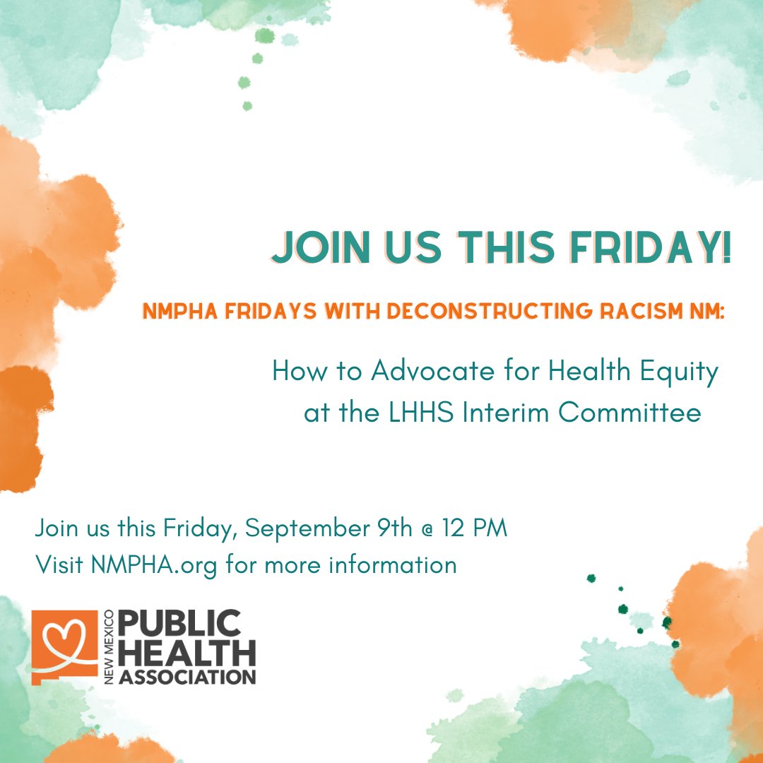 NMPHA Fridays are back! Join us this Friday at 12 PM. For more information please visit: nmpha.org/event-4950887?…