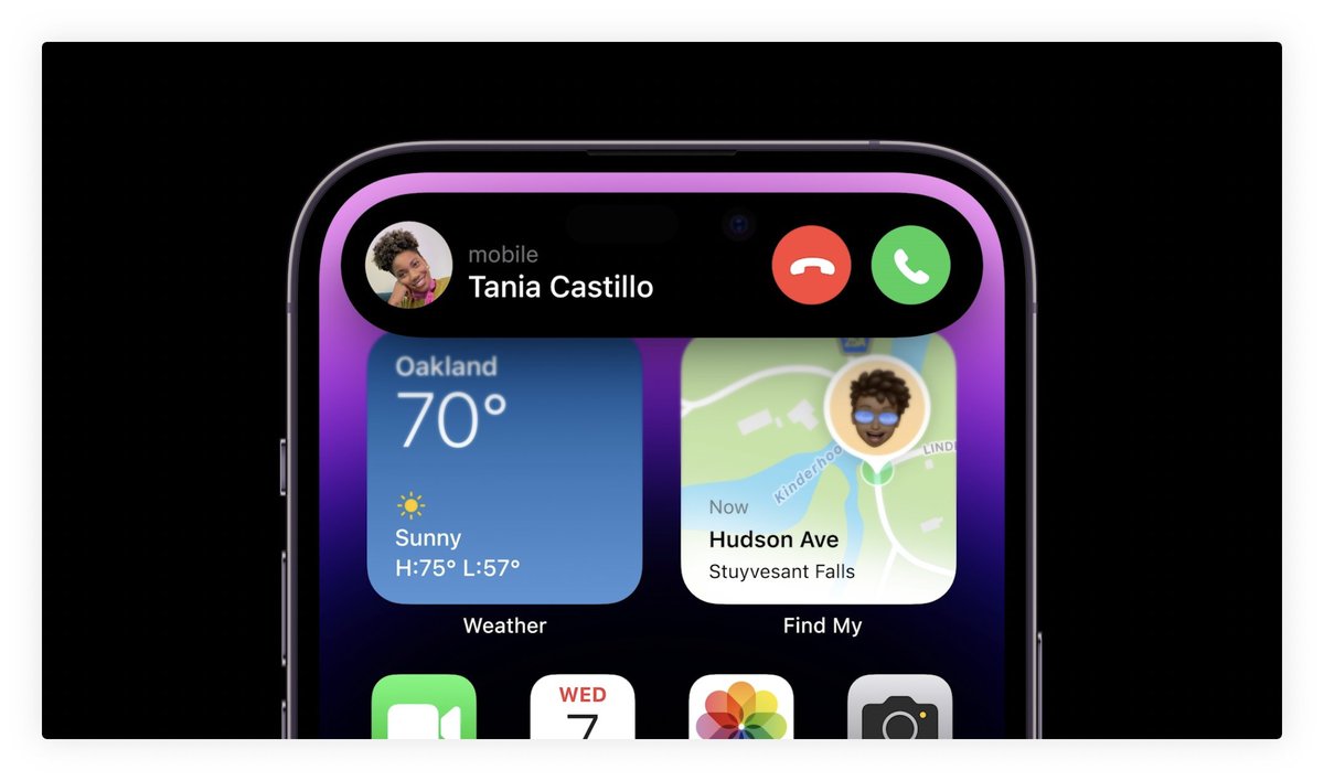 creative_vrl's tweet photo. #iPhone14  ...using the camera cutout as part of the UI is very clever 😎
Pre-book now @PoojaraTelecom https://t.co/uXnDOEEzoh