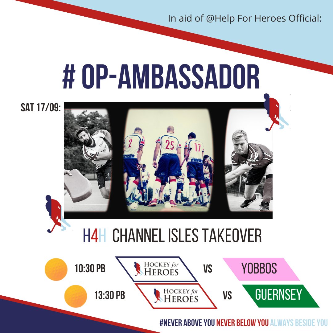 hockey_4_heroes's tweet photo. π¨#OPAMBASSADOR
βH4H are going on tour!
Inspired by RM Commando operations under the same name on π¬π¬ during WW2, our Mens Squad are going on tour and visiting the Channel Isles for the first time.
Sat - Sun 17/8 September
Guernsey HC
GY1 2UL
Fixtures below π
#NAYNBYABY https://t.co/g2HlnZHGw8