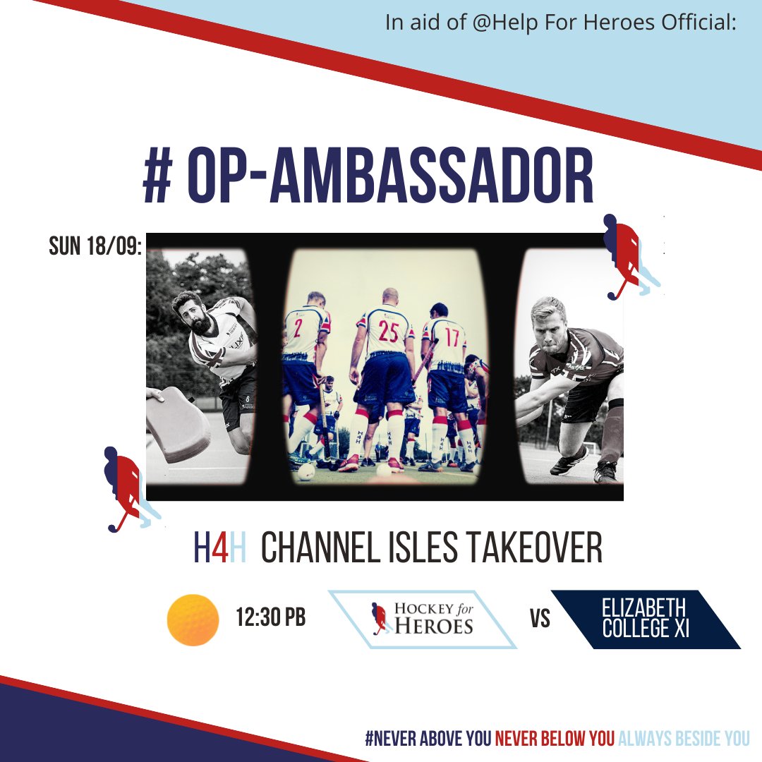 hockey_4_heroes's tweet photo. π¨#OPAMBASSADOR
βH4H are going on tour!
Inspired by RM Commando operations under the same name on π¬π¬ during WW2, our Mens Squad are going on tour and visiting the Channel Isles for the first time.
Sat - Sun 17/8 September
Guernsey HC
GY1 2UL
Fixtures below π
#NAYNBYABY https://t.co/g2HlnZHGw8