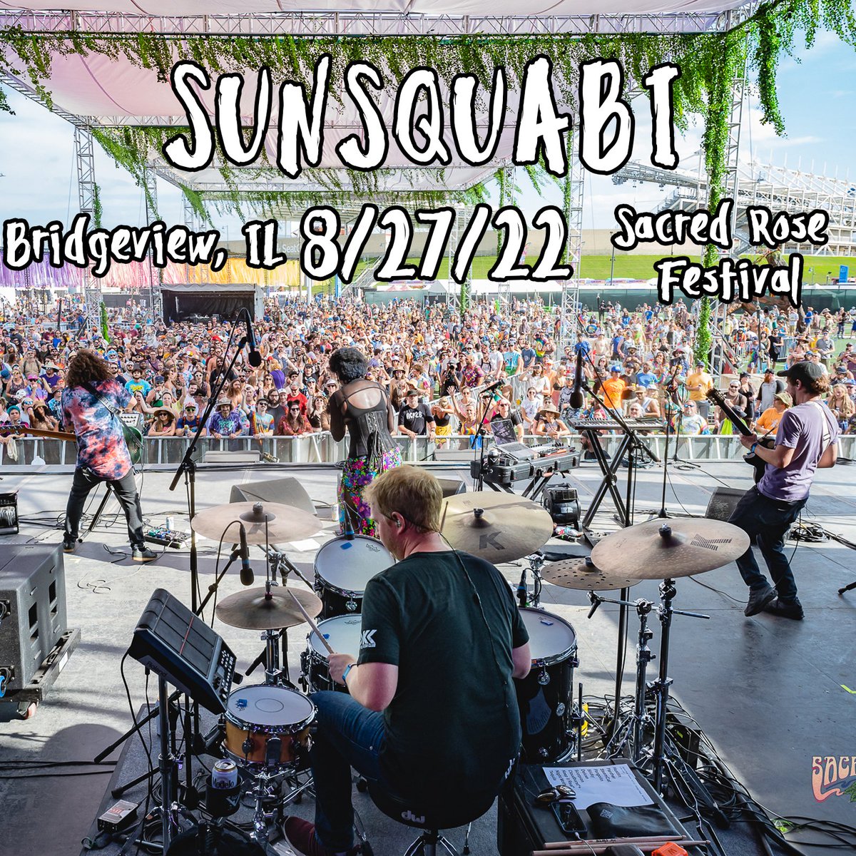 SunSquabi's tweet photo. 🌹 Our set from @SacredRoseFest is now live on Bandcamp❗️Subscribe to the Squab Vault now for $5 a month and listen to every live show release👊

🎧 Subscribe &amp; Listen --> https://t.co/foJDhgWgEe https://t.co/CCi3S3OcES