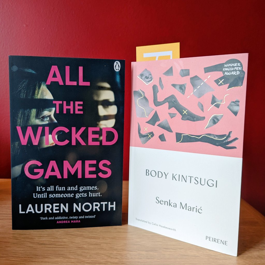 Book Post 📮

All the Wicked Games by @Lauren_C_North 

Body Kintsugi by Senka Maric from my @PeirenePress subscription

#bookpost #bookmail #allthewickedgames #bodykintsugi #booksubscription #translatedbooks #ballstothebacklog