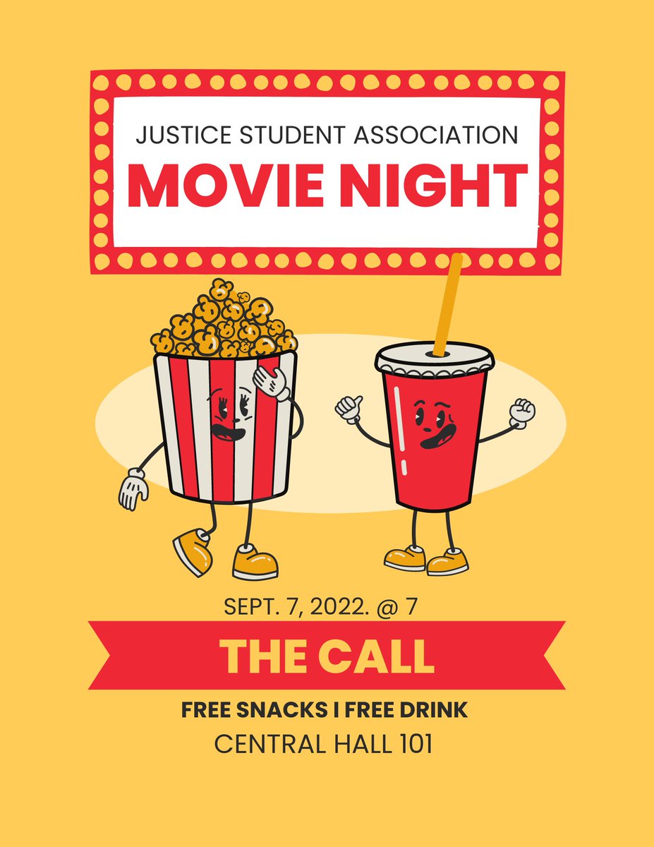 Come join us tonight at 7 pm in Central  hall 101! Hope to see you there!