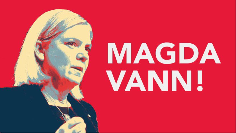 Det finns bara en statsministerkandidat och det är den sittande. Tydlig, stabil och handlingskraftig. #magdavann #val2022 #svtp #debatten