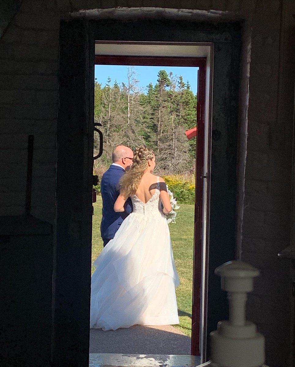 point_prim's tweet photo. Sounds like a Movie: 2 Buses and a Wedding! This past Saturday we watched Ayla & Aric say I DO! PEI's oldest Lighthouse is a destination station! ππ°π»ββοΈπ€΅π #pointprimlighthouse #pointprim
#weddingday #weddingdress #bustrips https://t.co/1vLvUUOSQq