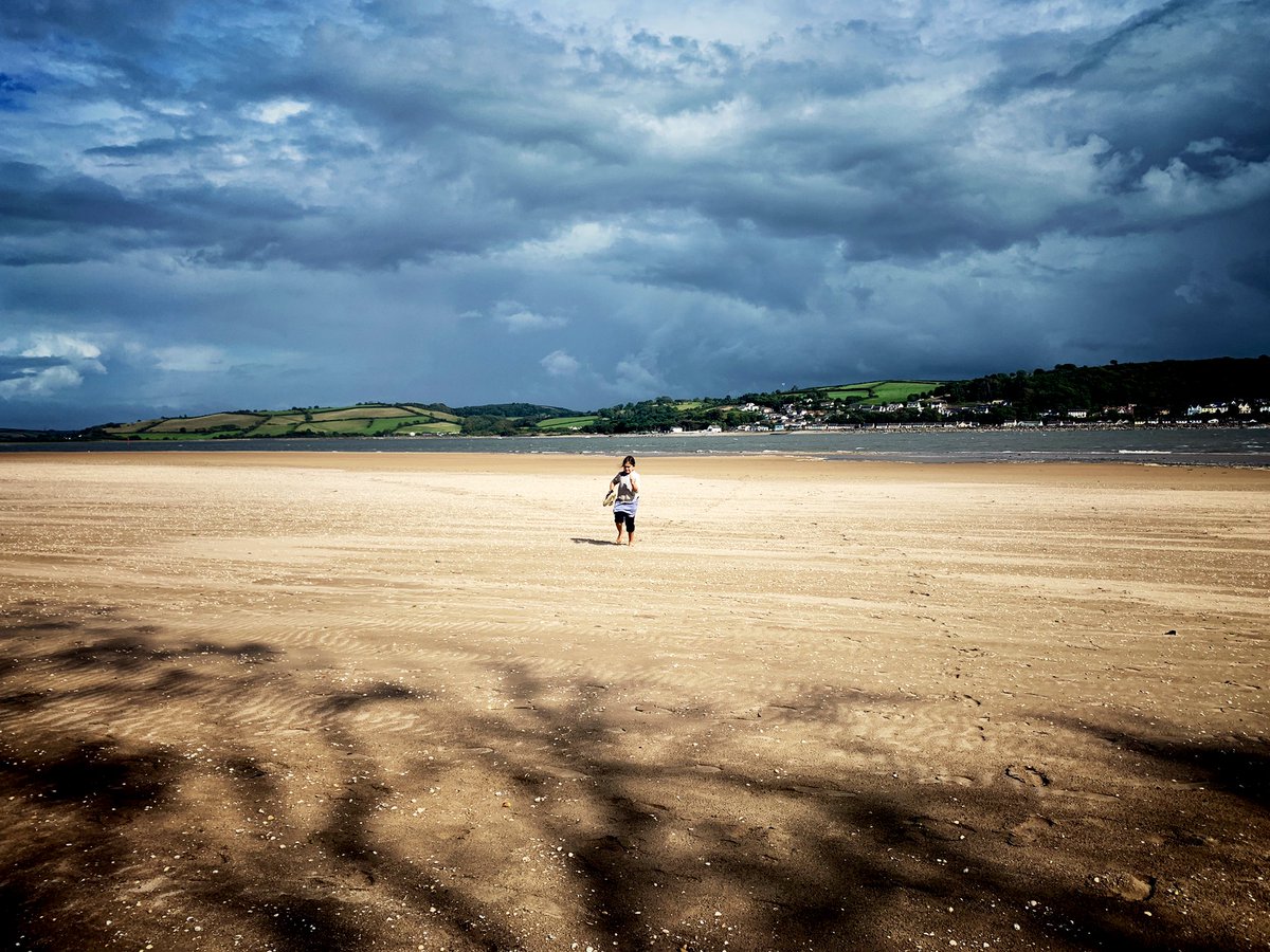 Where Afon Twyi/River Towy meets the sea.