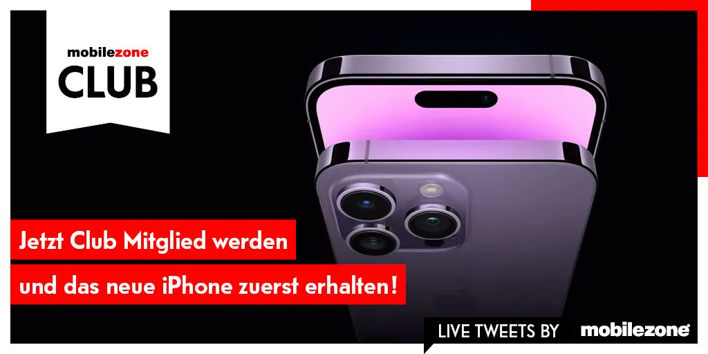 #Apple hat es heute am #AppleEvent offiziell bestätigt: Das #iPhone14 kommt! 😍 Der Vorverkauf startet am Freitag, du kannst dich aber bereits jetzt für den mobilezone Club anmelden und beim Verkaufsstart ganz vorne mit dabeisein. 👉 bit.ly/3x2Ym7a