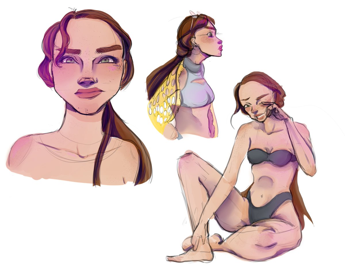 Sarah_Ray_Art's tweet photo. Character sketches! #characterdesign #conceptart #characterart #CLIPSTUDIOPAINT #illustration #digitalillustration #digitaldrawing https://t.co/dKVrxJsjOL