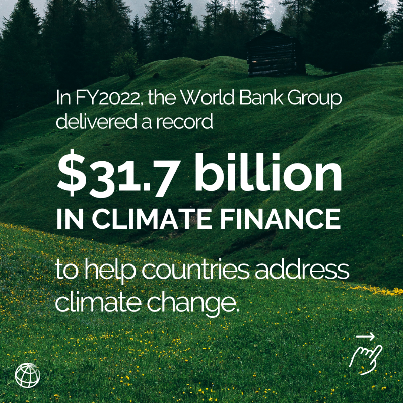 WorldBankGroup's tweet photo. Here is a snapshot of @WorldBank Group’s climate co-benefits in action. 

See how this type of climate finance is delivering results around the world: