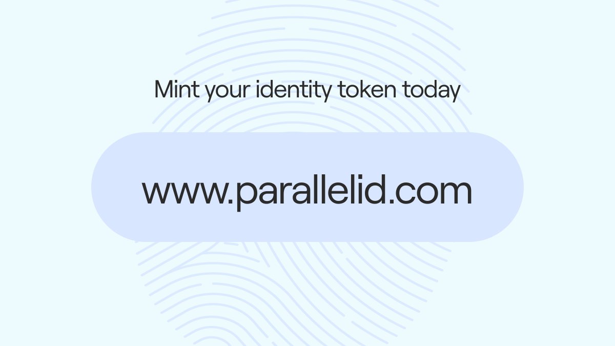 ParallelID's tweet photo. If you’re ready to own your identity, mint your token at https://t.co/C1lqCauRaU

Feel free to DM us for more information on adopting our standard. https://t.co/5Wb4sdBjHh