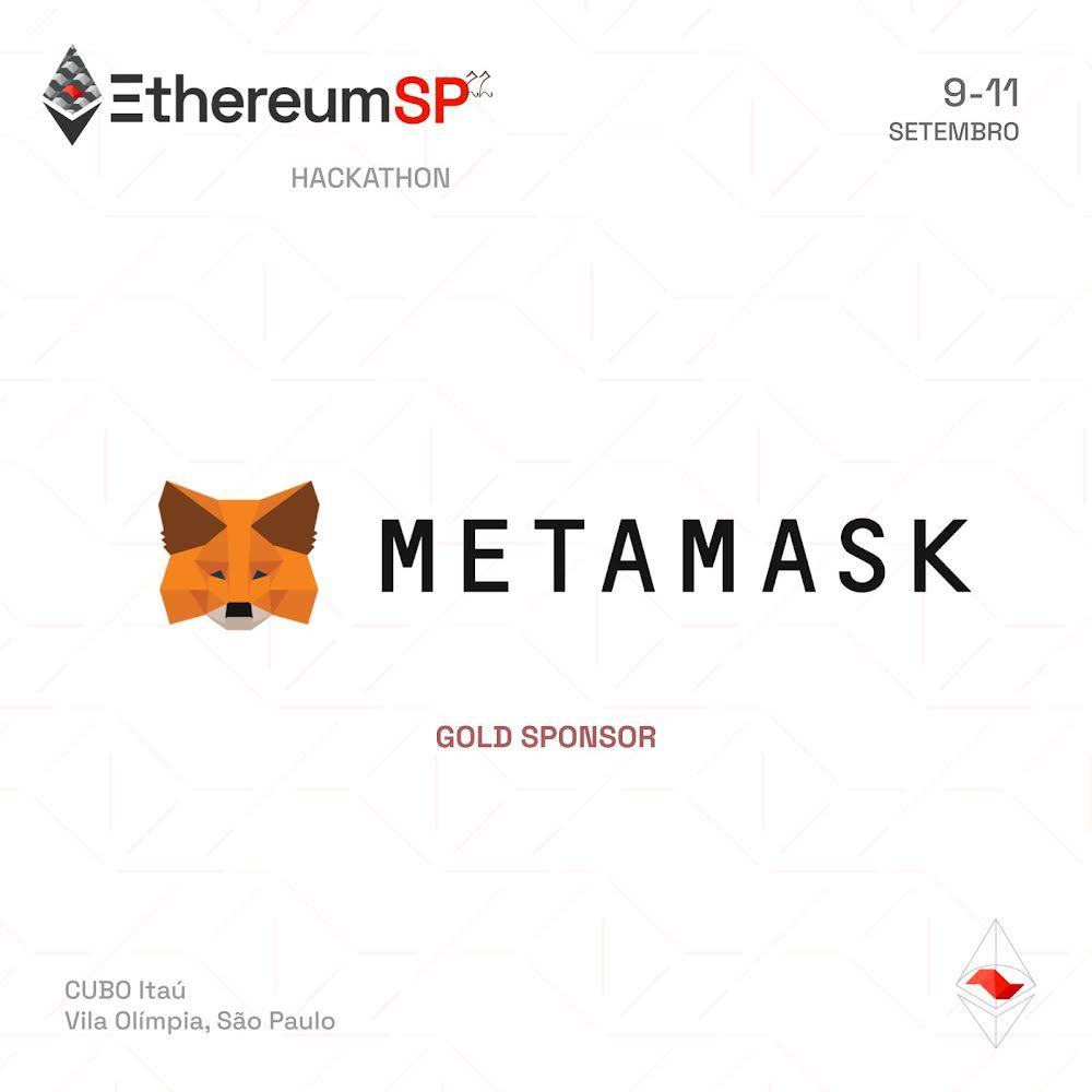 Ethereum_Brasil's tweet image. Gostaria de anunciar o mais recente sponsor do Hackathon #EthereumSP: @MetaMask!

Permite que os usuários acessem sua carteira Ethereum por meio de uma extensão do navegador ou aplicativo móvel.

Nossa parceira no EthereumRio e agora em São Paulo, estamos muito orgulhosos! 💪✨