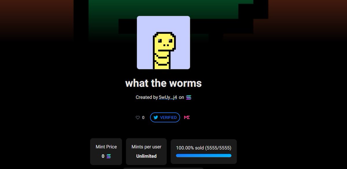 what the worms | sold out tweet media