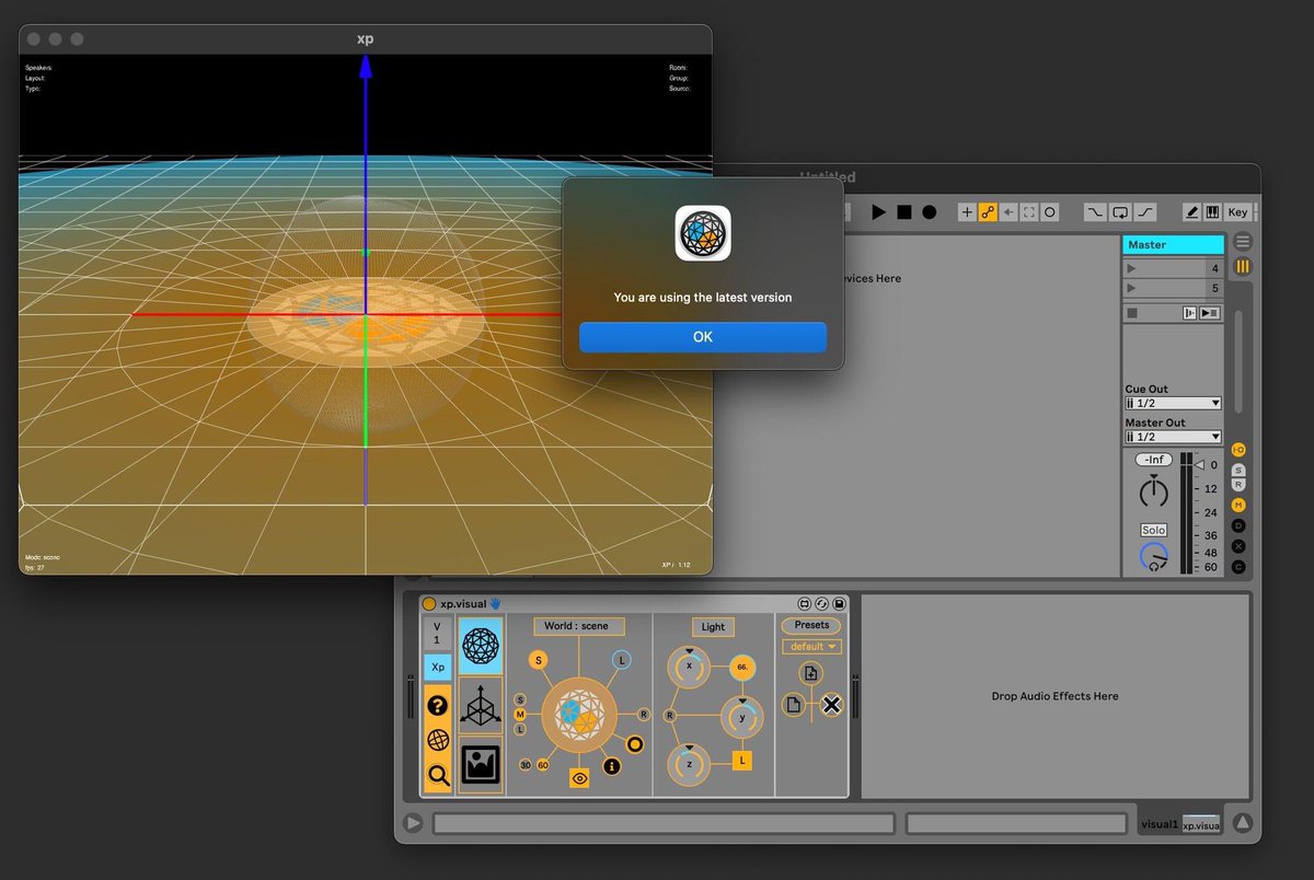 fractionisnoise's tweet photo. Xp has been updates to 1.12

Xp users can connect to theirs accounts to download the last version.

#spatialaudio #maxmsp #ircamspat https://t.co/xj09xt7M9i
